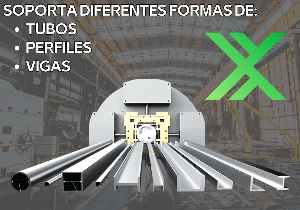 Soporta diferentes tipos de TUBOS, PERFILES y VIGAS | FlexMax México