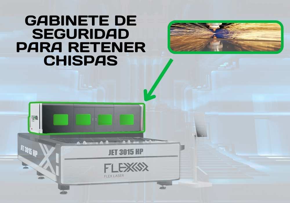 Gabinete de seguridad para eliminar chispas generadas durante el corte | FlexMax México