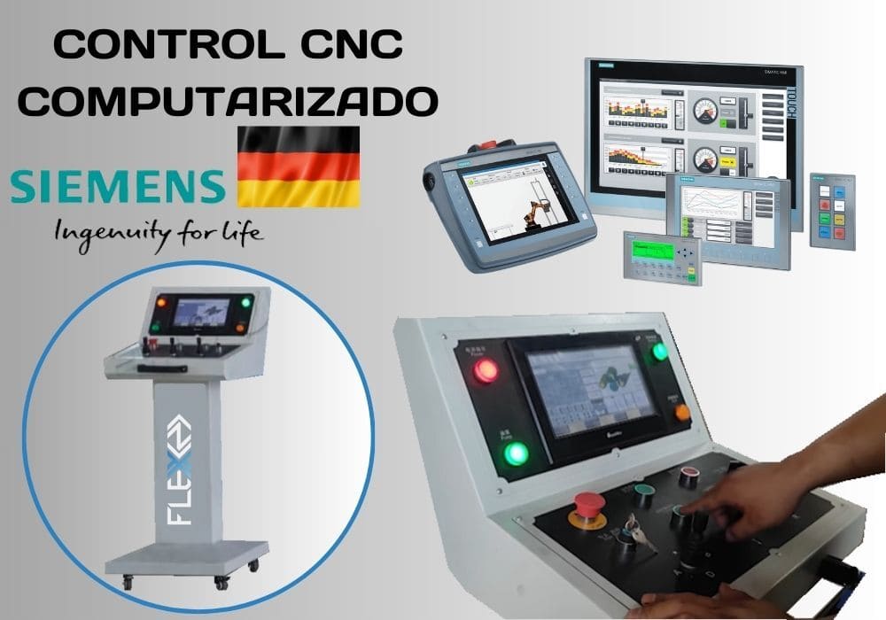 Control CNC computarizado SIEMENS alemán │ Precisión total | FlexMax México