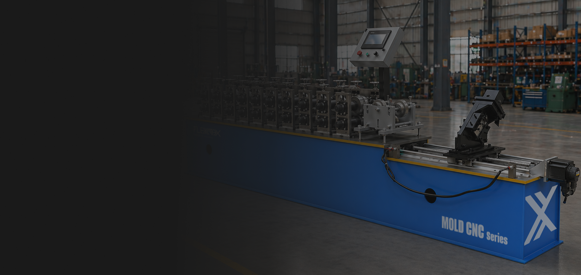Formadora CNC Automática de Perfiles C/U/Z Perforados - Forma Placa de 0.5mm Hasta 3mm de Grosor